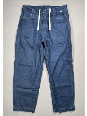 Burleys 2.0 Raw Element Skateboards Dark Wash Baggy Fit Jean - Size 32 X 29